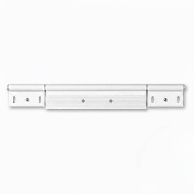 1 - Camper Door Hinge Kit C01 48x200 mm + 2 Plates 43x70 mm White